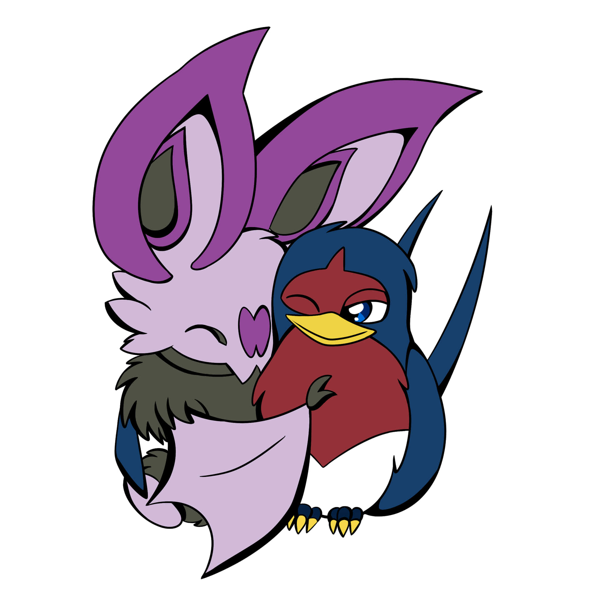 Noibat Hugs Taillow Background