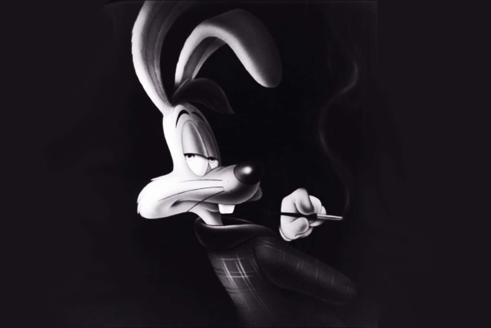 Noir Bugs Bunny Smoking Background