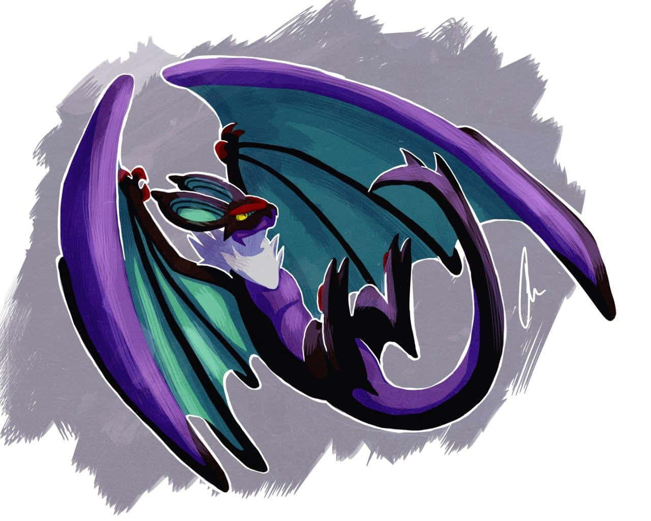 Noivern In Flight - The Dragon Pulse Pokemon Background
