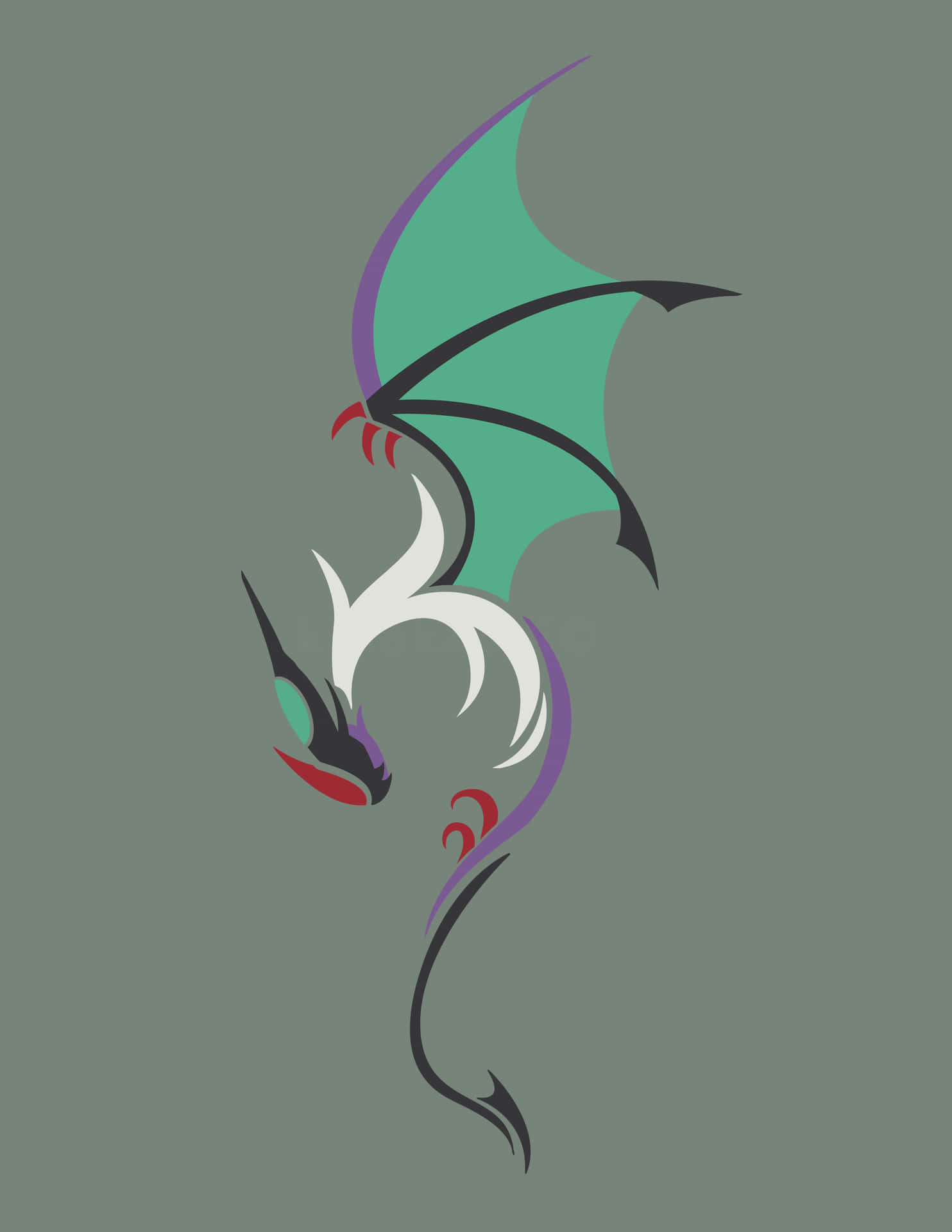 Noivern Minimalist Artwork Background