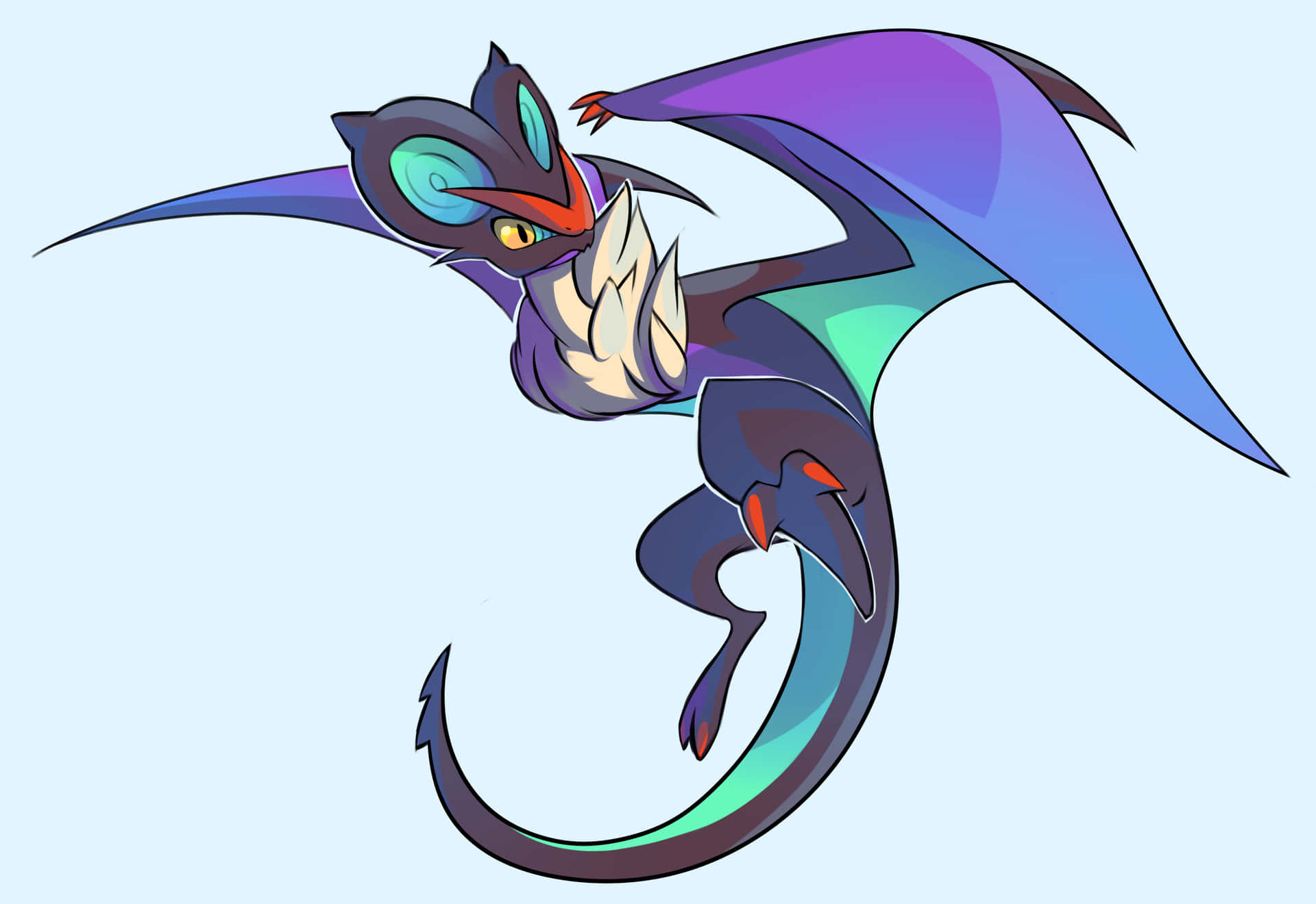 Noivern Pokemon Illustration Background