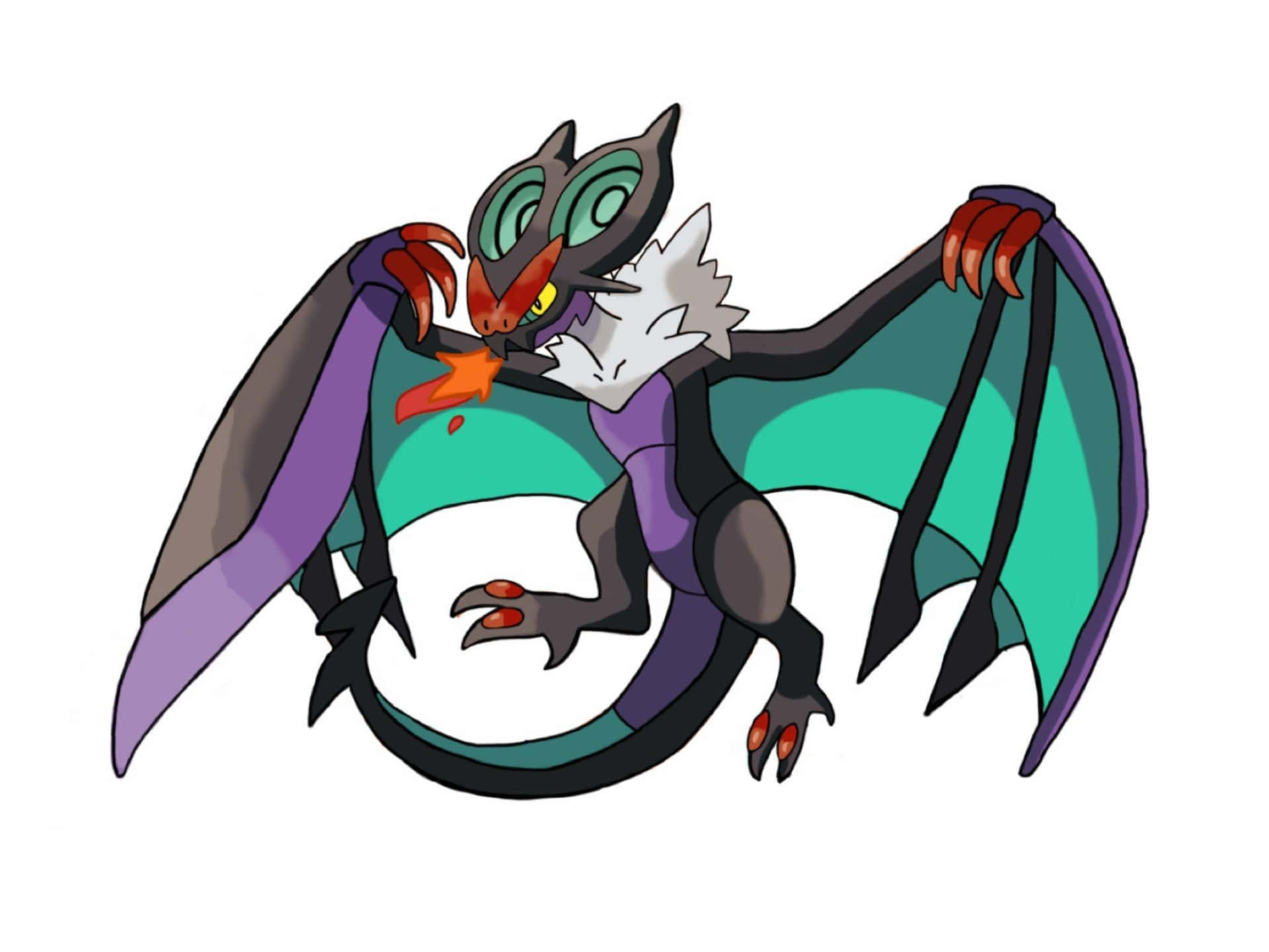 Noivern Pokemon Illustration Background