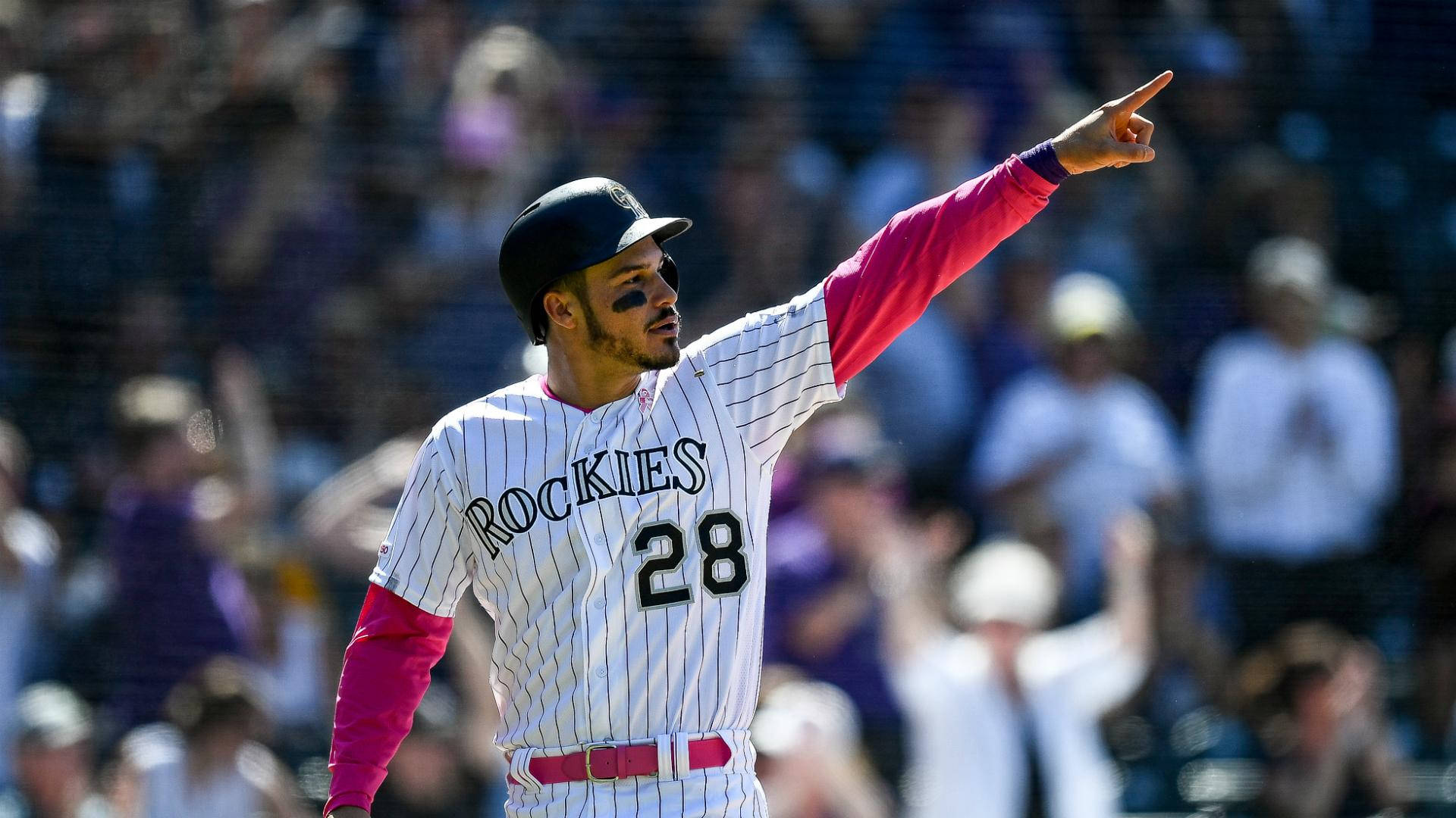 Nolan Arenado Of Rockies Background