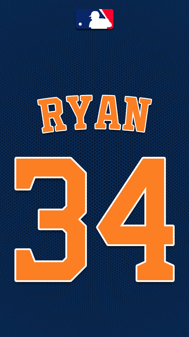 Nolan Ryan Baseball Jersey Background