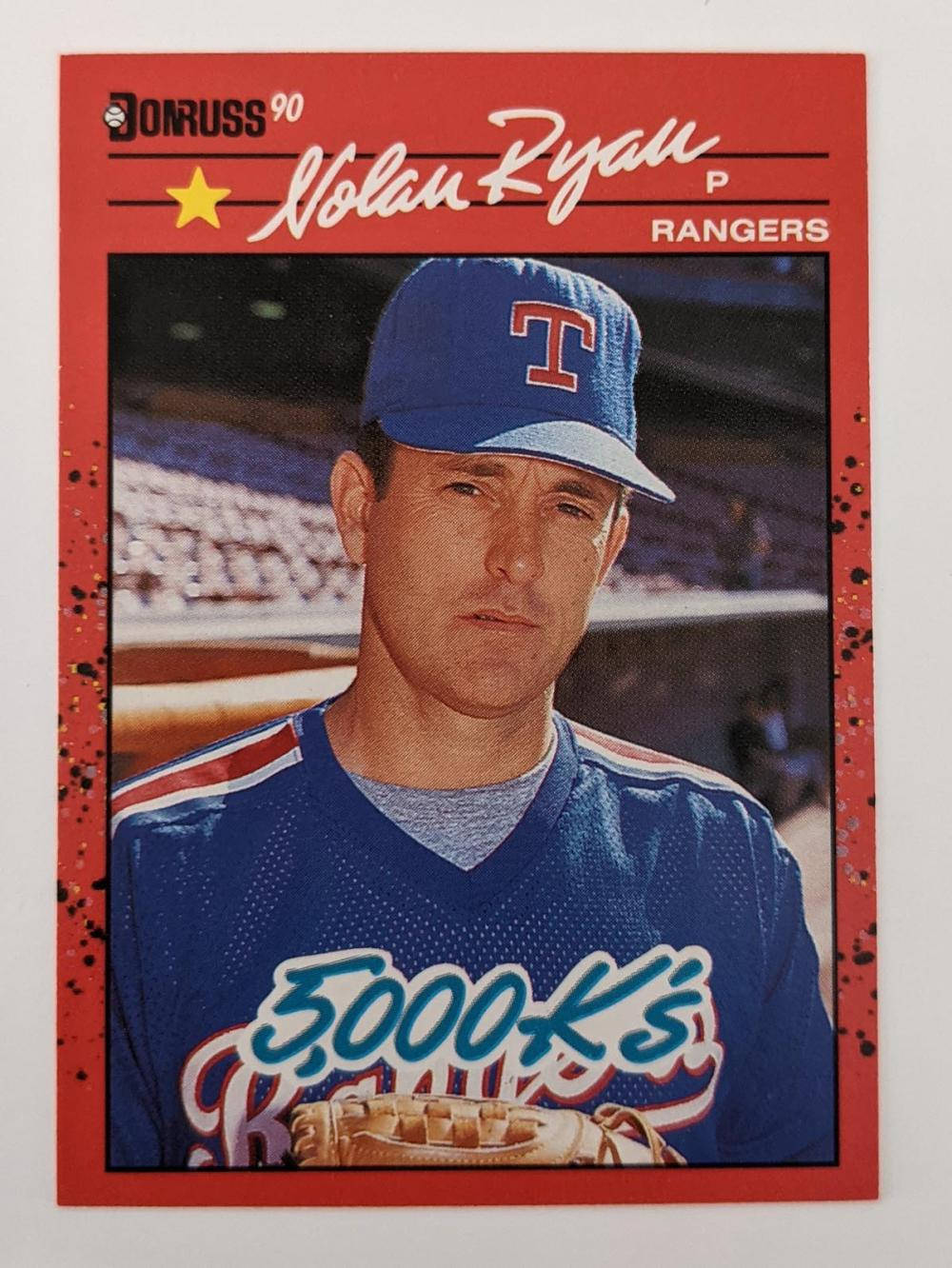 Nolan Ryan Donruss Baseball Card Background