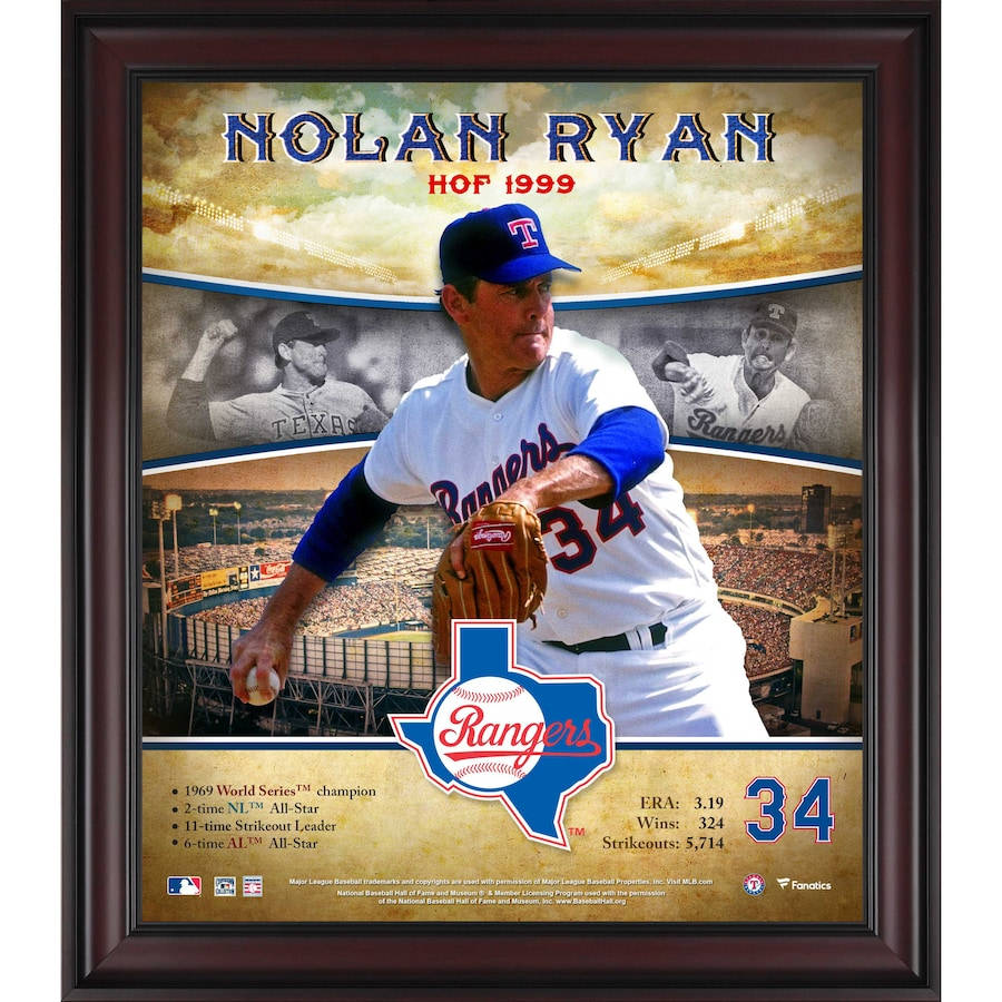 Nolan Ryan Rangers Poster Background