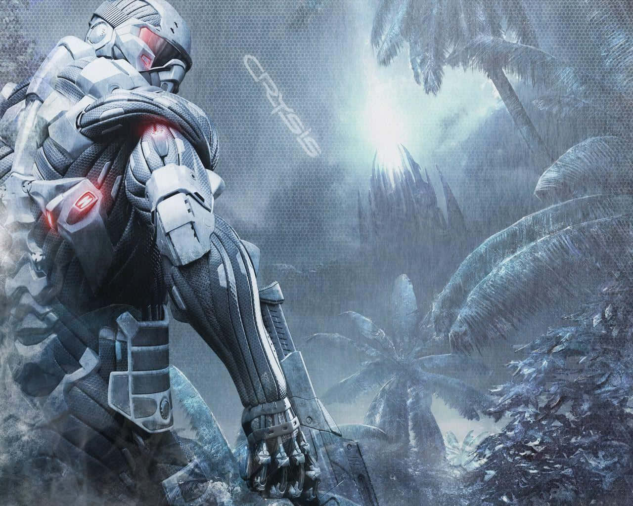 Nomad Surrounded By Trees Crysis Hd Background