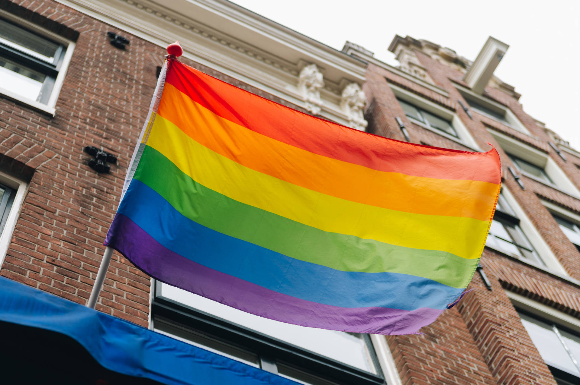 Non-binary Rainbow Flag Background