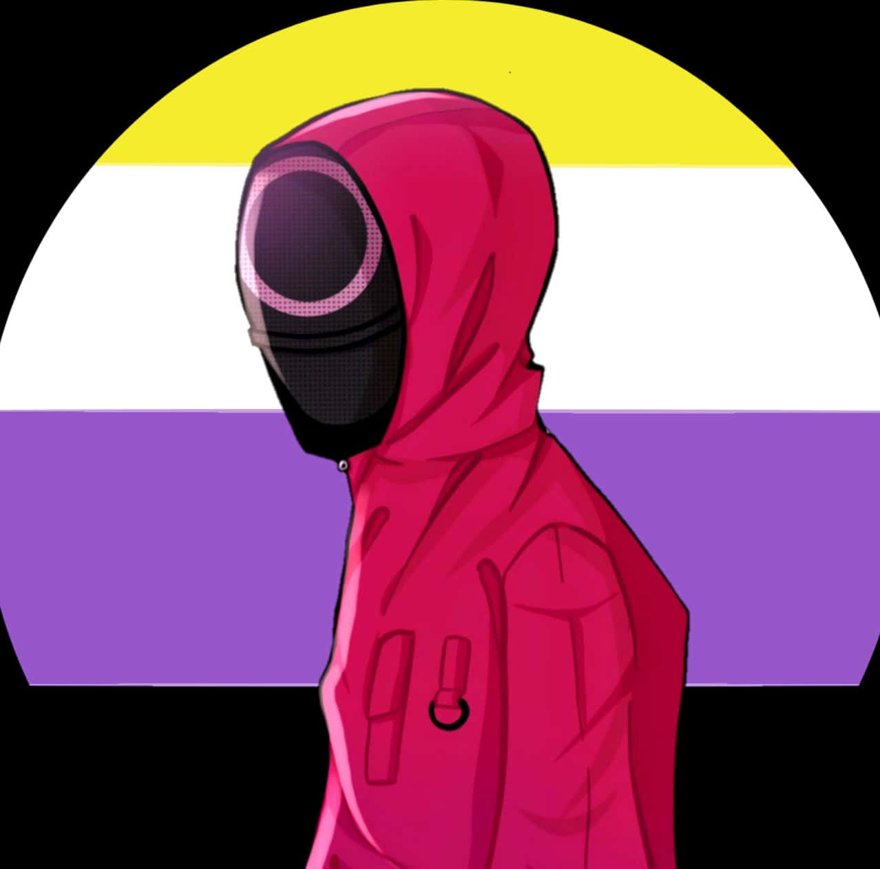 Non-binary Squid Game Pfp Background