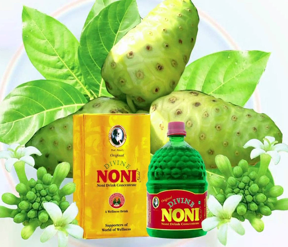 Noni Herbal Drink And Medicine Background