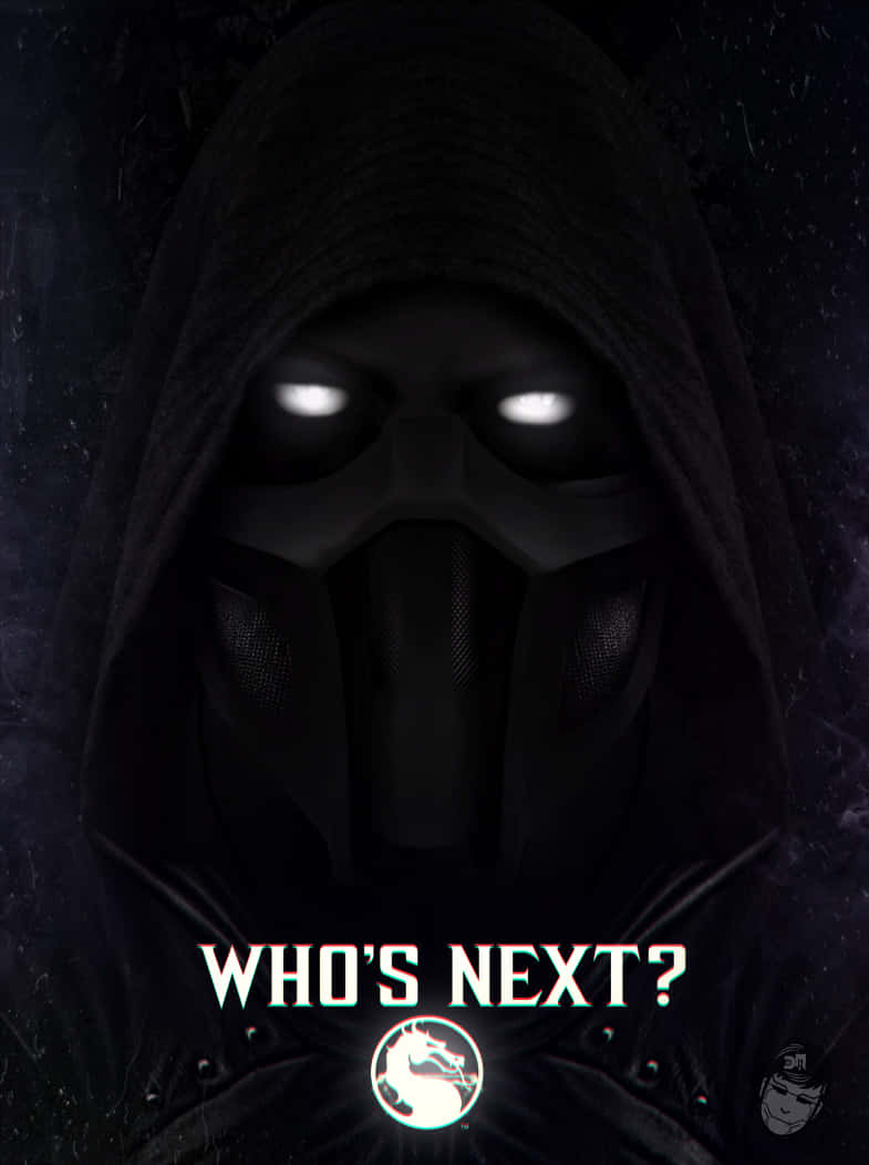 Noob Saibot Looks On As He Stands In A Swirling Void. Background