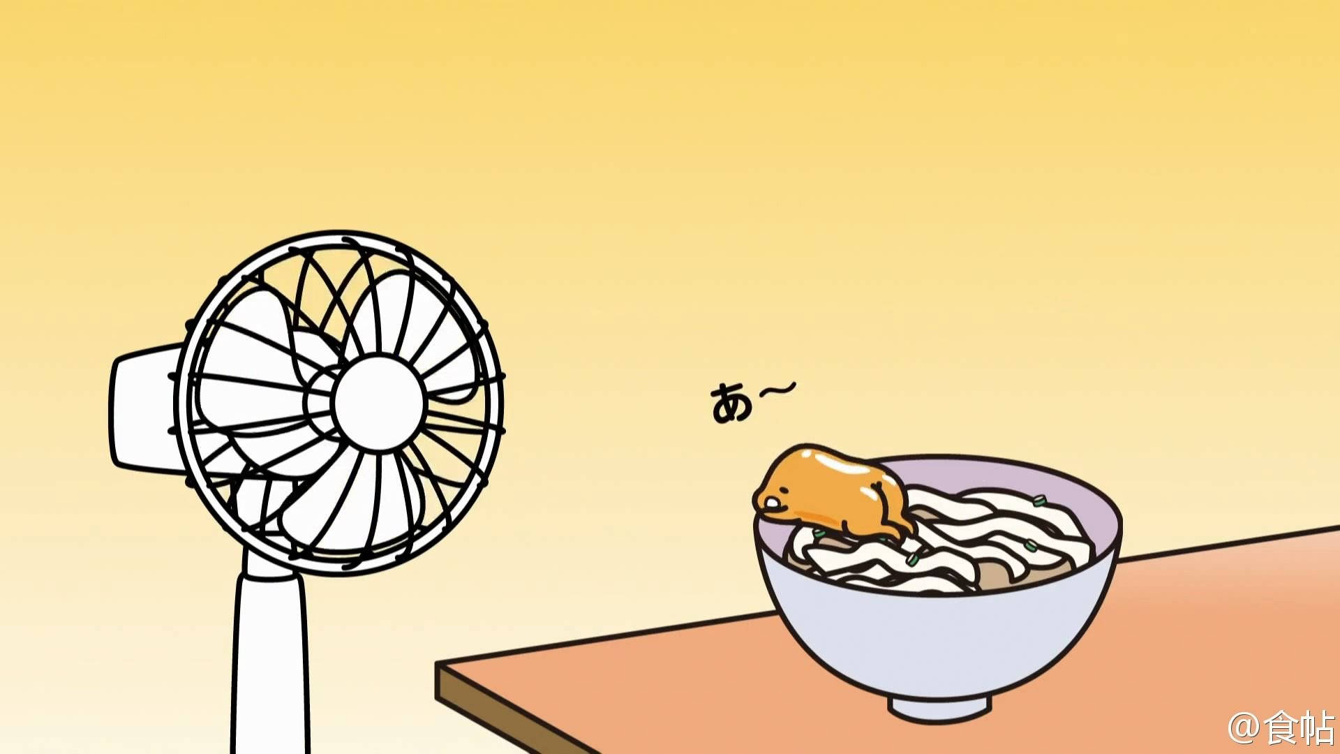 Noodles With Gudetama Aesthetic Background