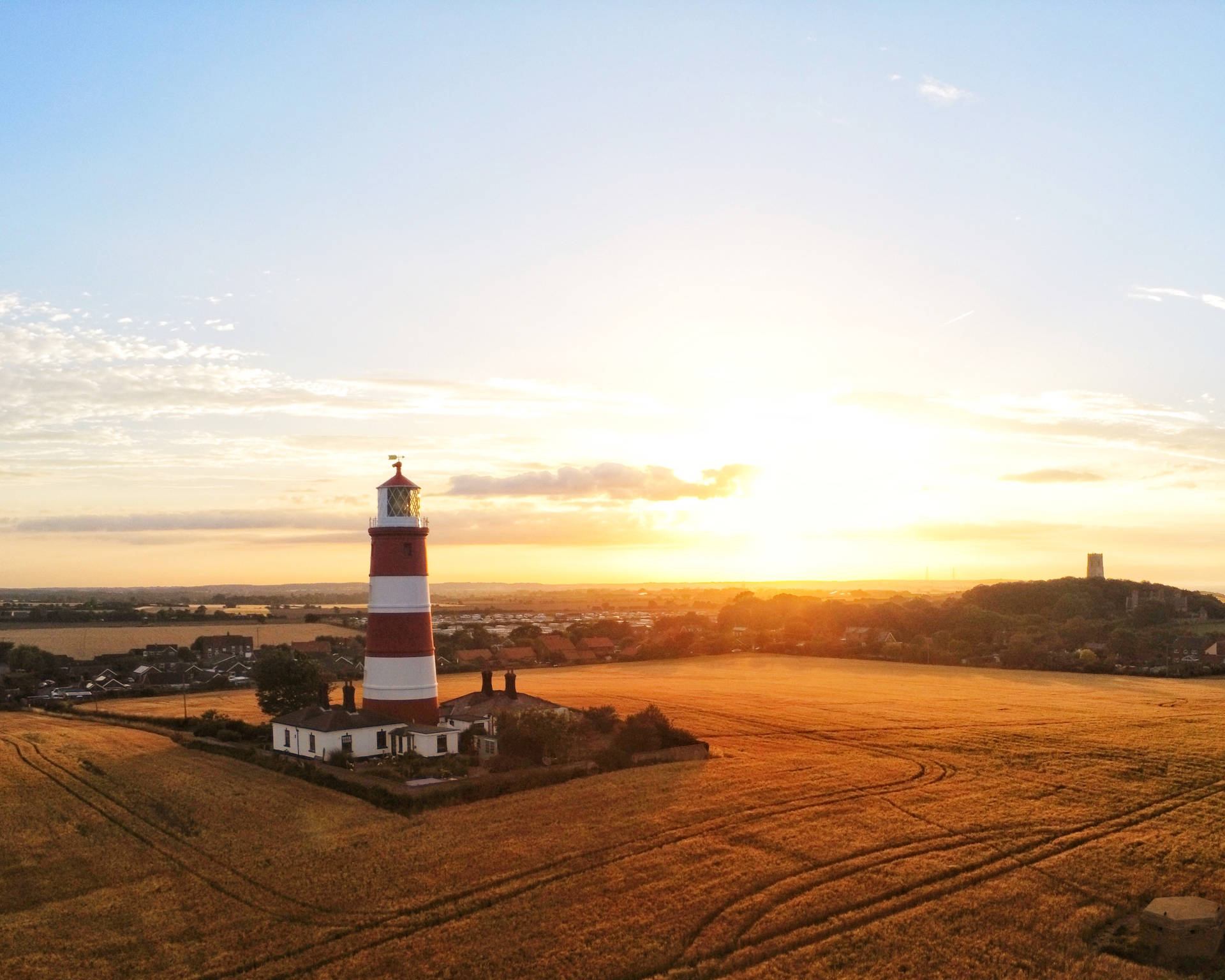 Norfolk's Happisburgh Lighthouse Square Photo