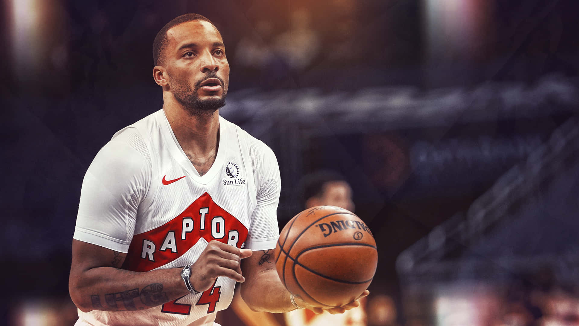 Norman Powell In Game Against Indiana Pacers Background