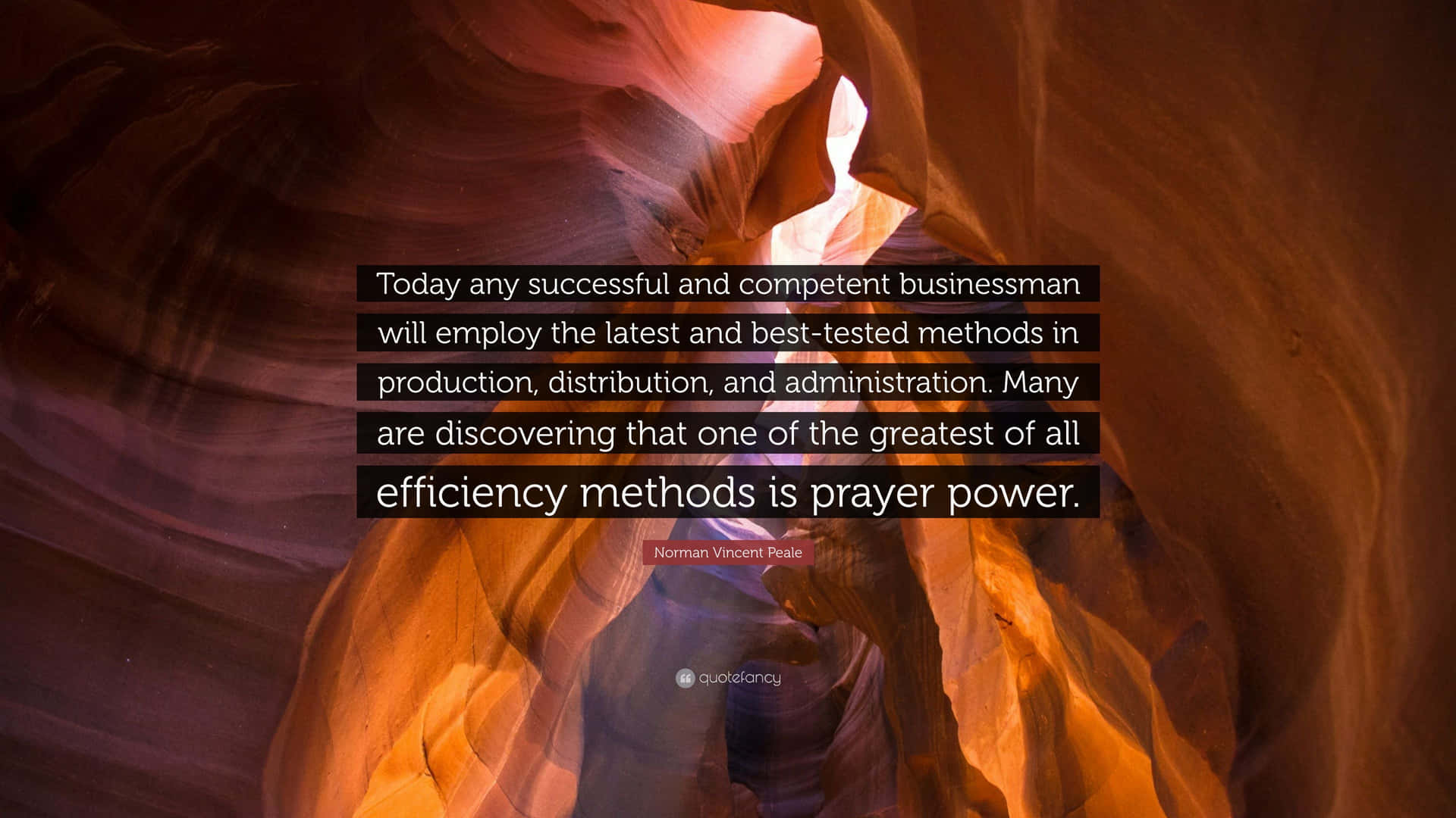 Norman Vincent Peale Competent Quote Background