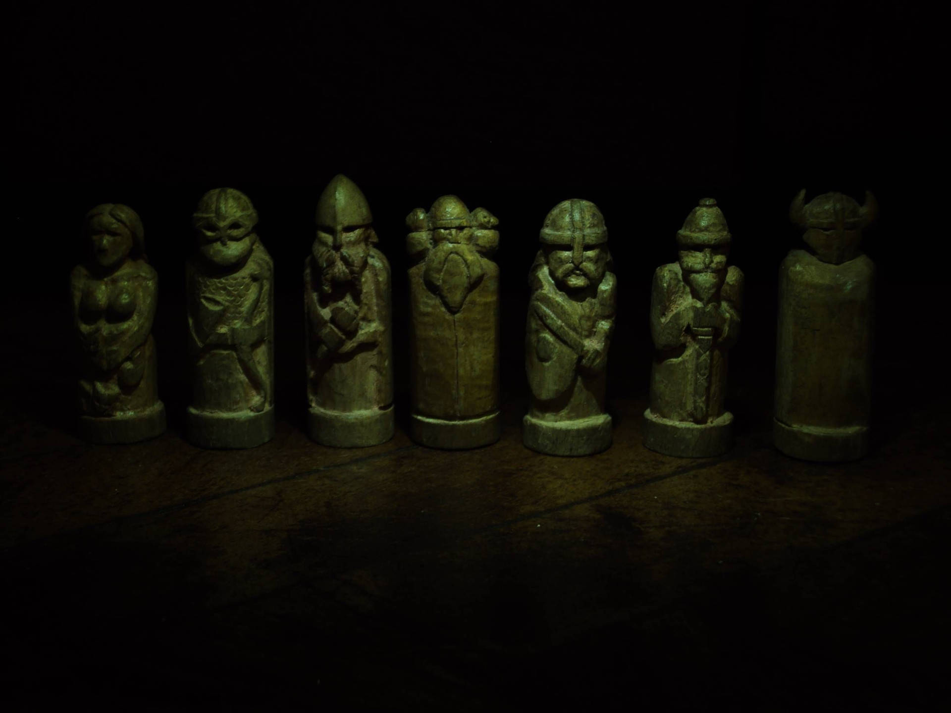 Norse God Figurines Background