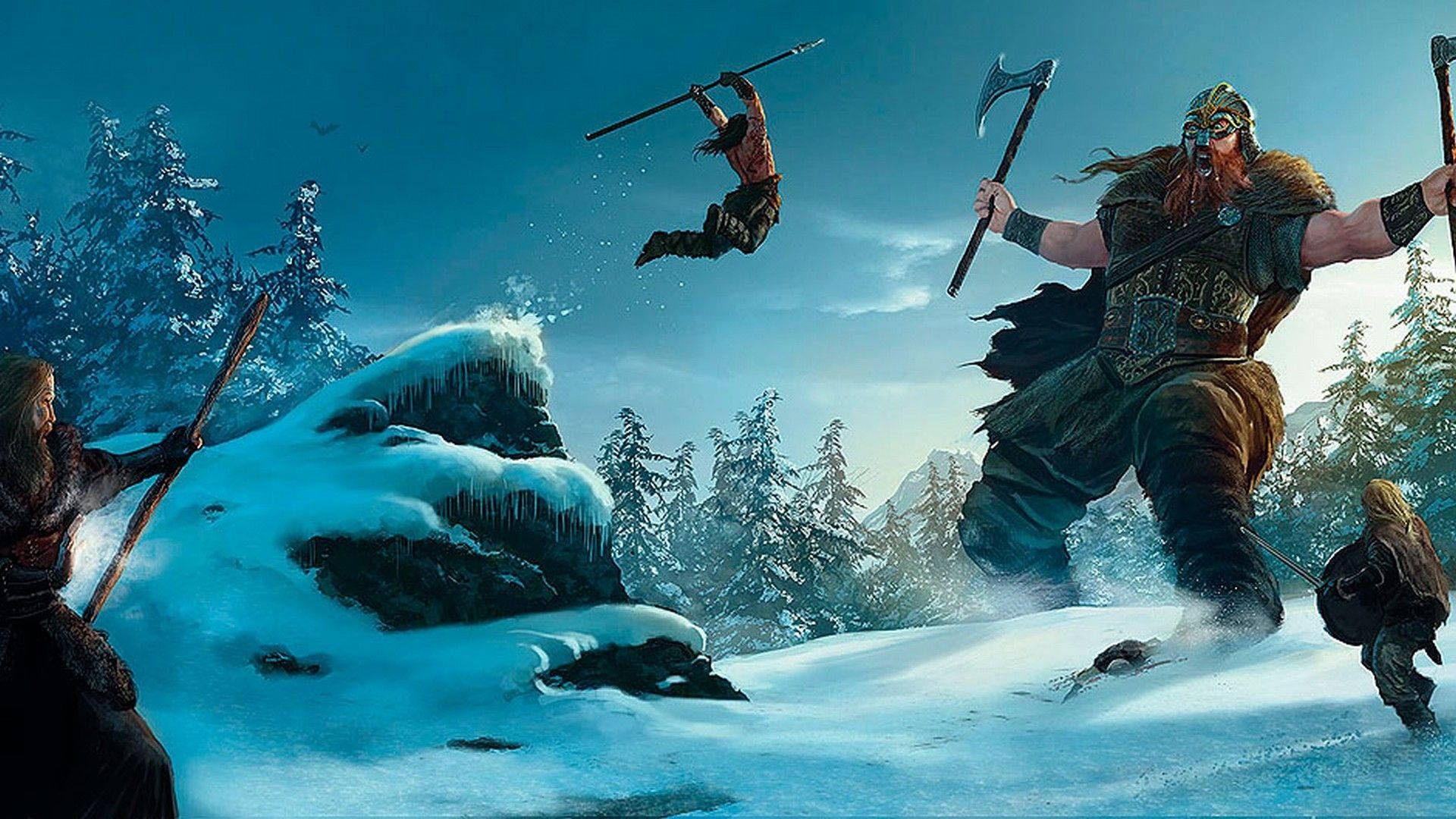 Norse Mythology Giant Viking Background