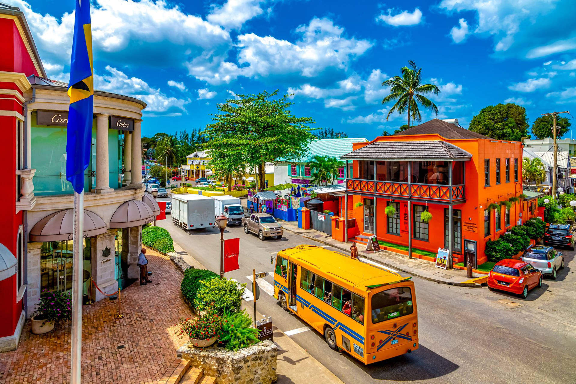North America Barbados City Background