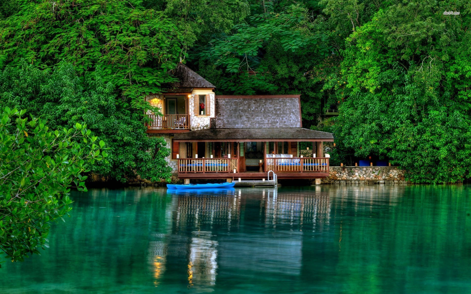 North America Jamaica Isolated Resort Background