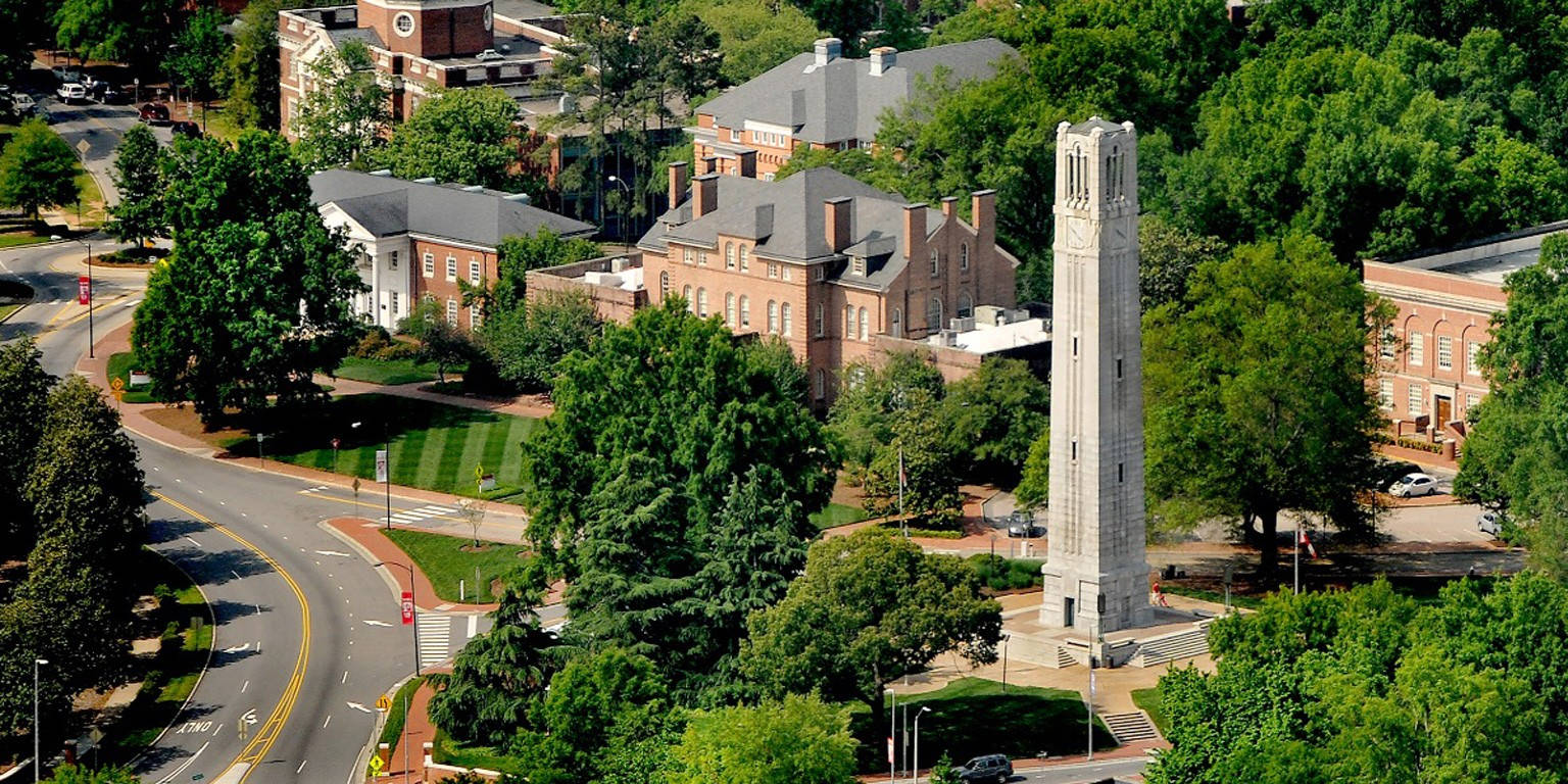 North Carolina State University Iconic Bellltower Background