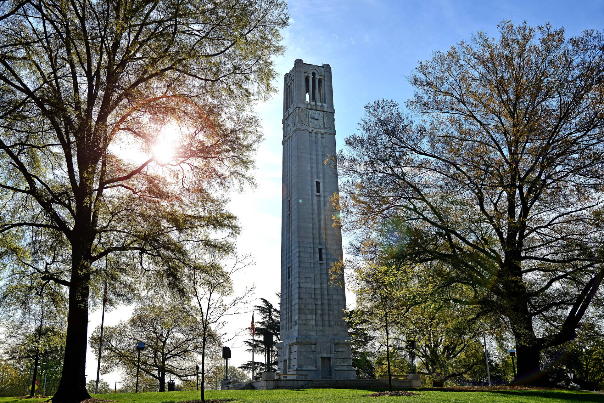 North Carolina State University Memorial Belltower Background