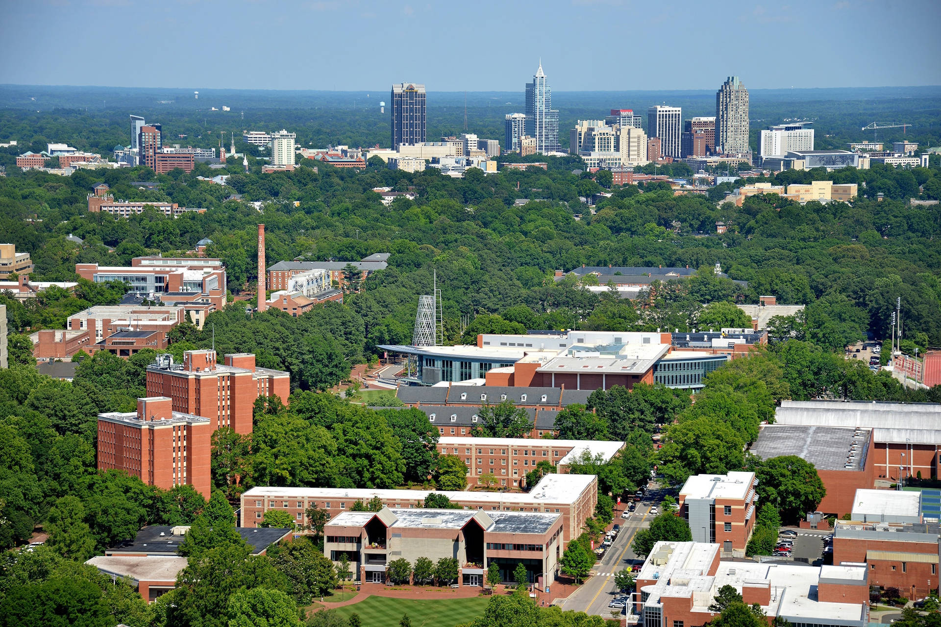 North Carolina State University Skyline Background