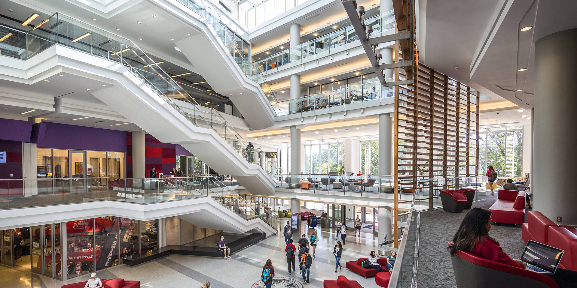 North Carolina State University Talley Student Center Interior Background