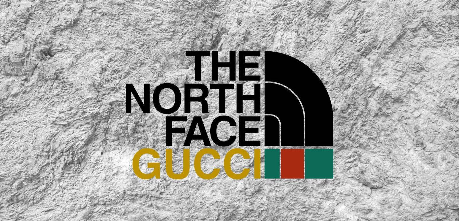 North Face & Gucci Designer Logo Collaboration Background