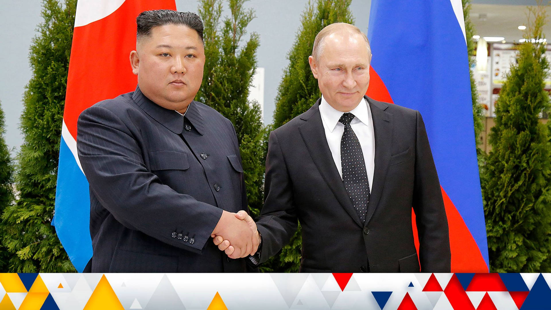 North Korea And Russia Leaders Background