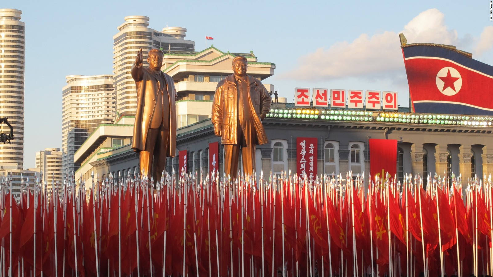 North Korea Mansu Hill Grand Monument Background