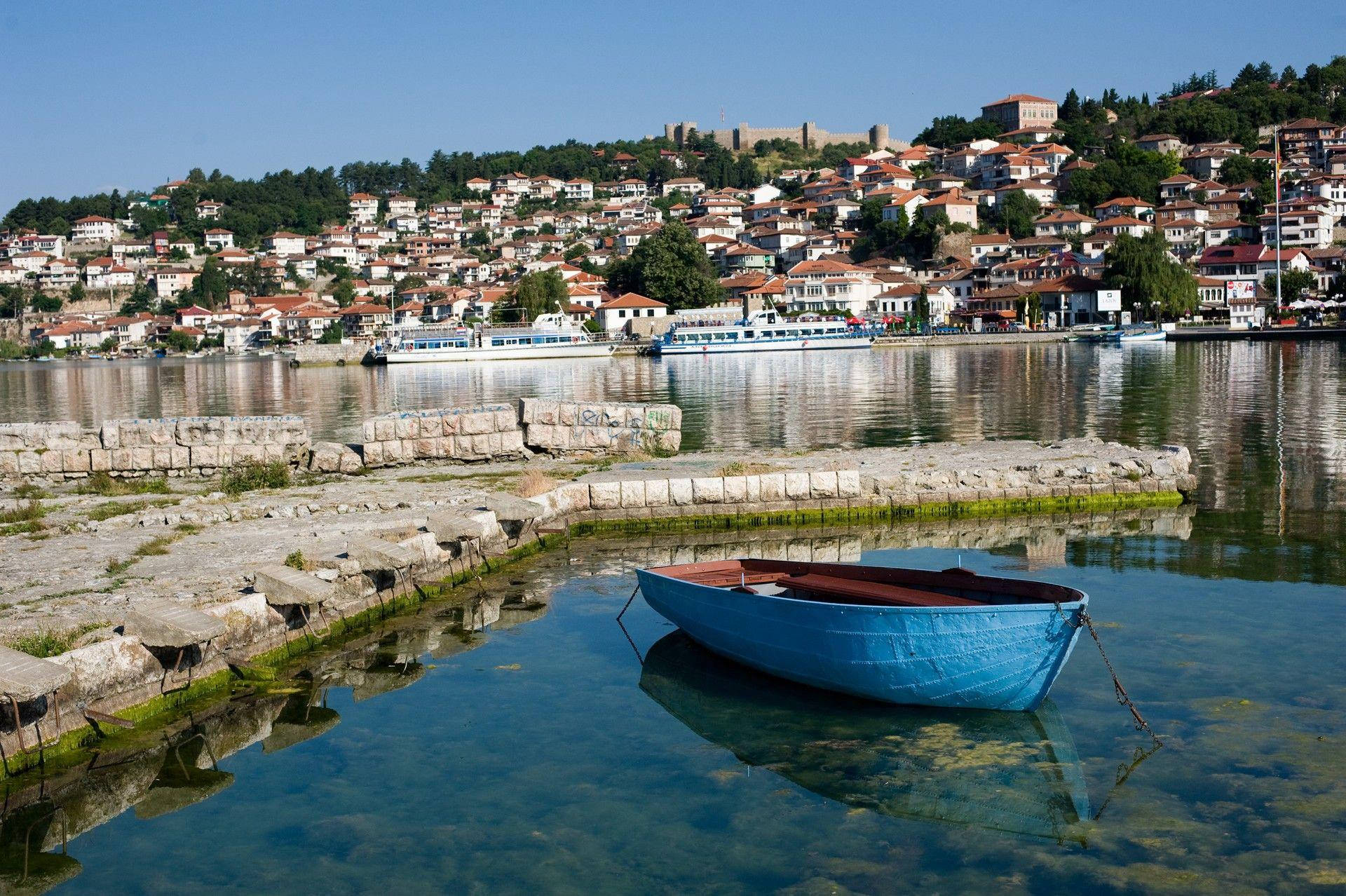 North Macedonia Canoe Background