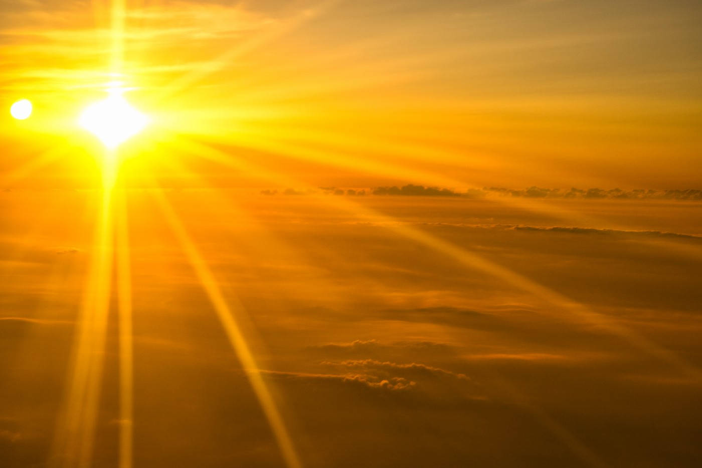 North Macedonia Glowing Sunset Background