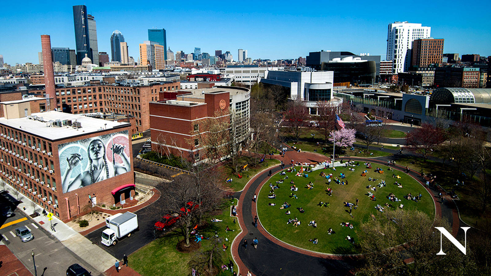 Northeastern University Rotunda Background