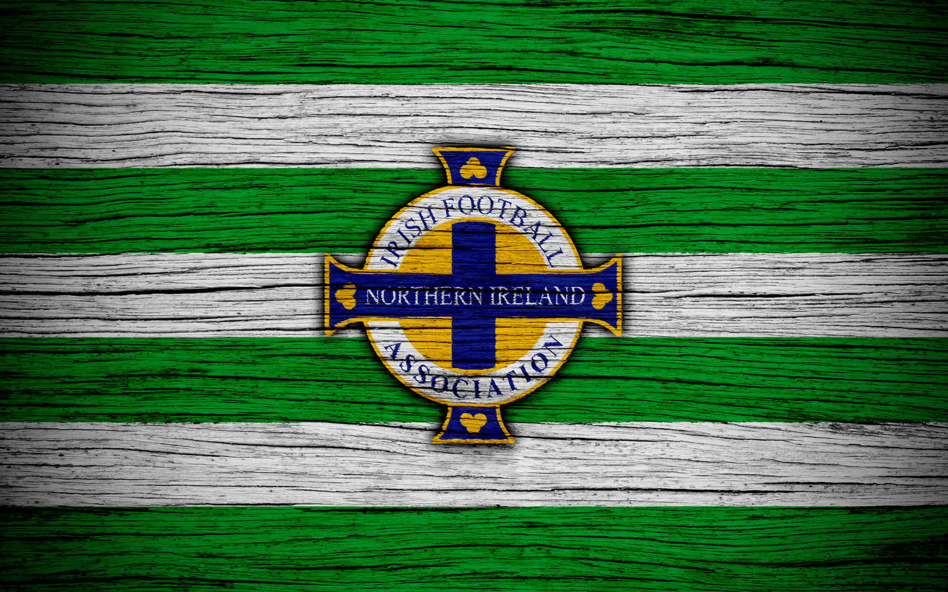 Northern Ireland Green And White Stripes Football Association
