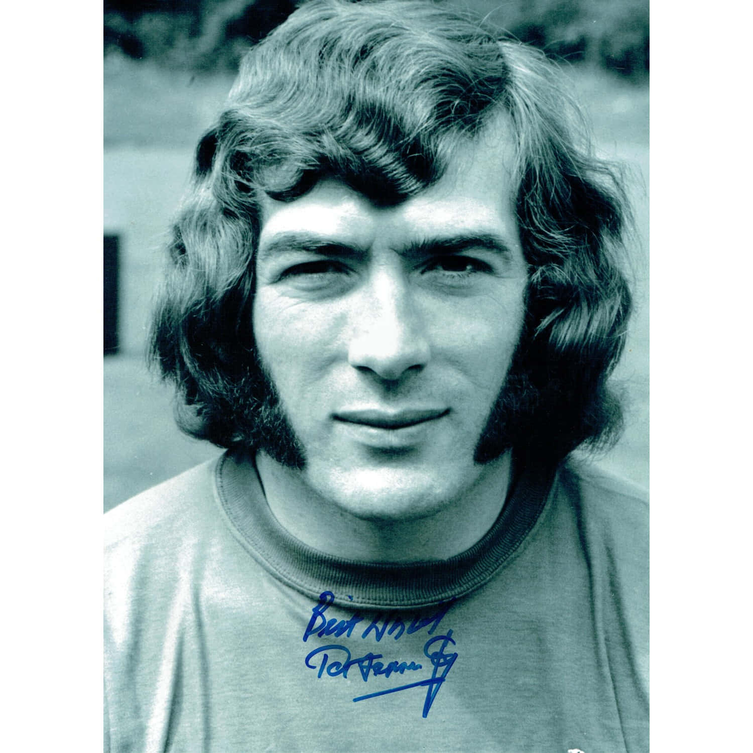 Northern Irish Football Player Pat Jennings Headshot Background