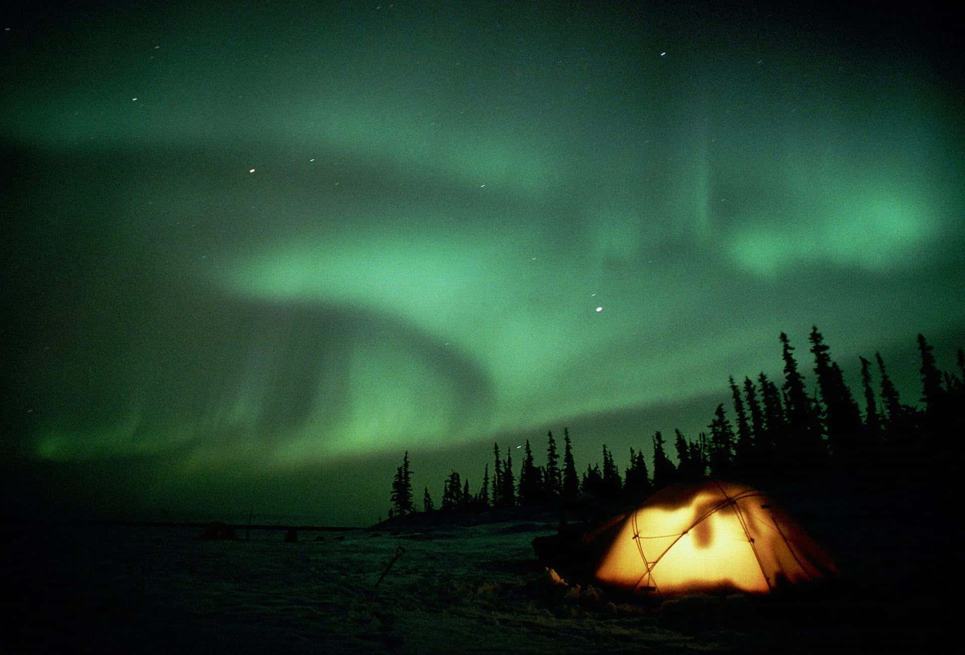 Northern Lights Camping Desktop