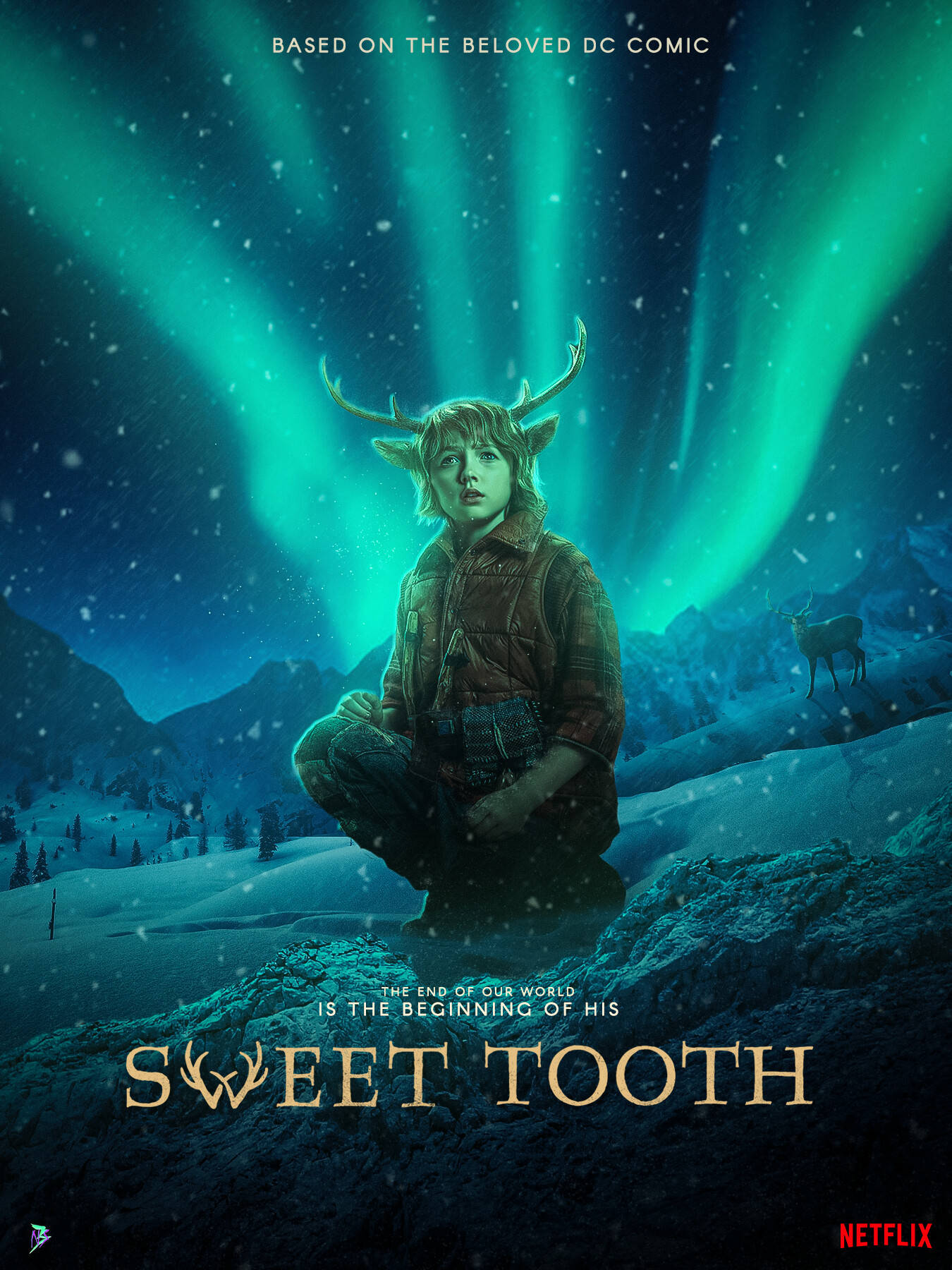 Northern Lights Gus Sweet Tooth Background