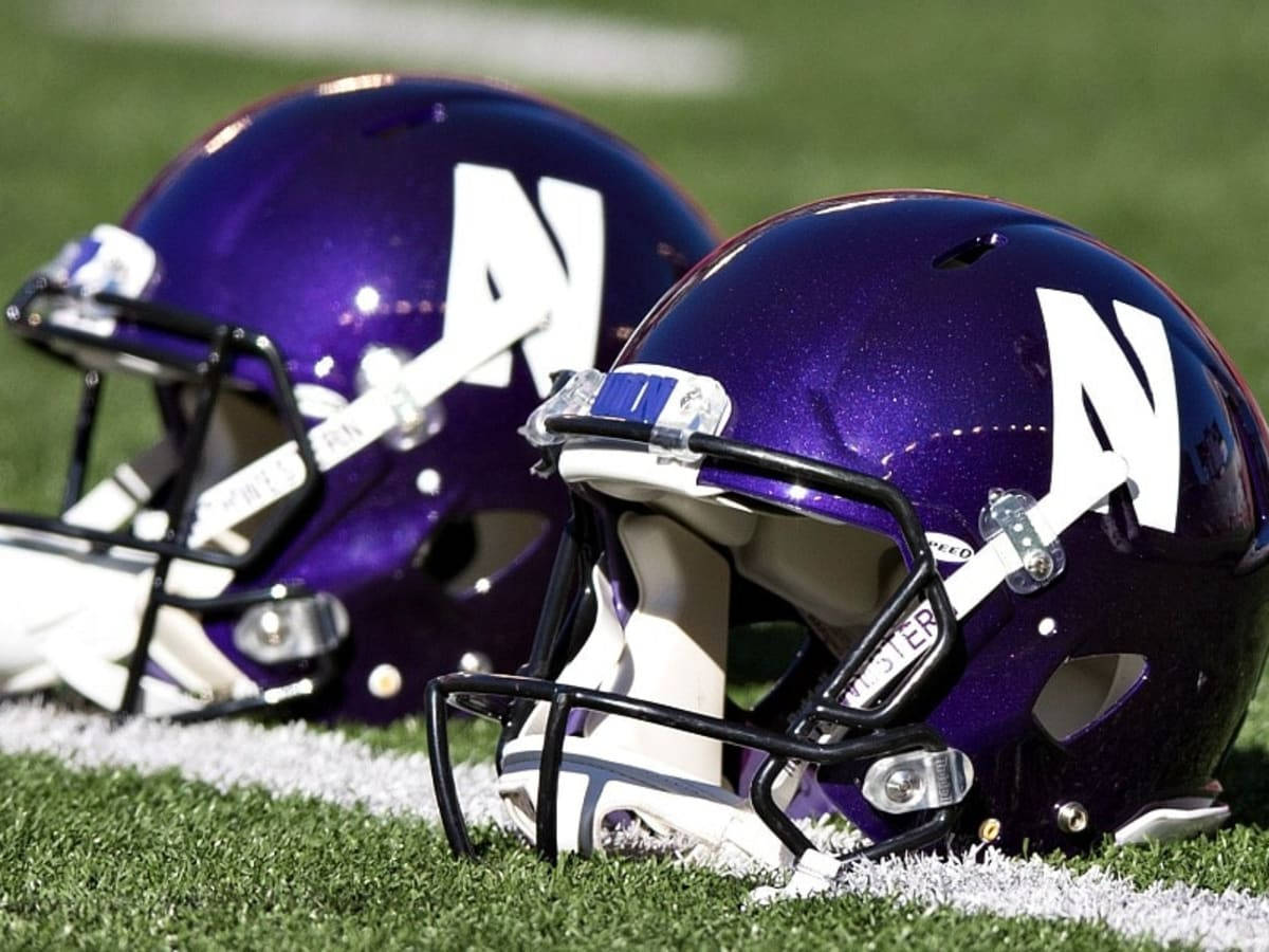 Northwestern University Football Helmets Background