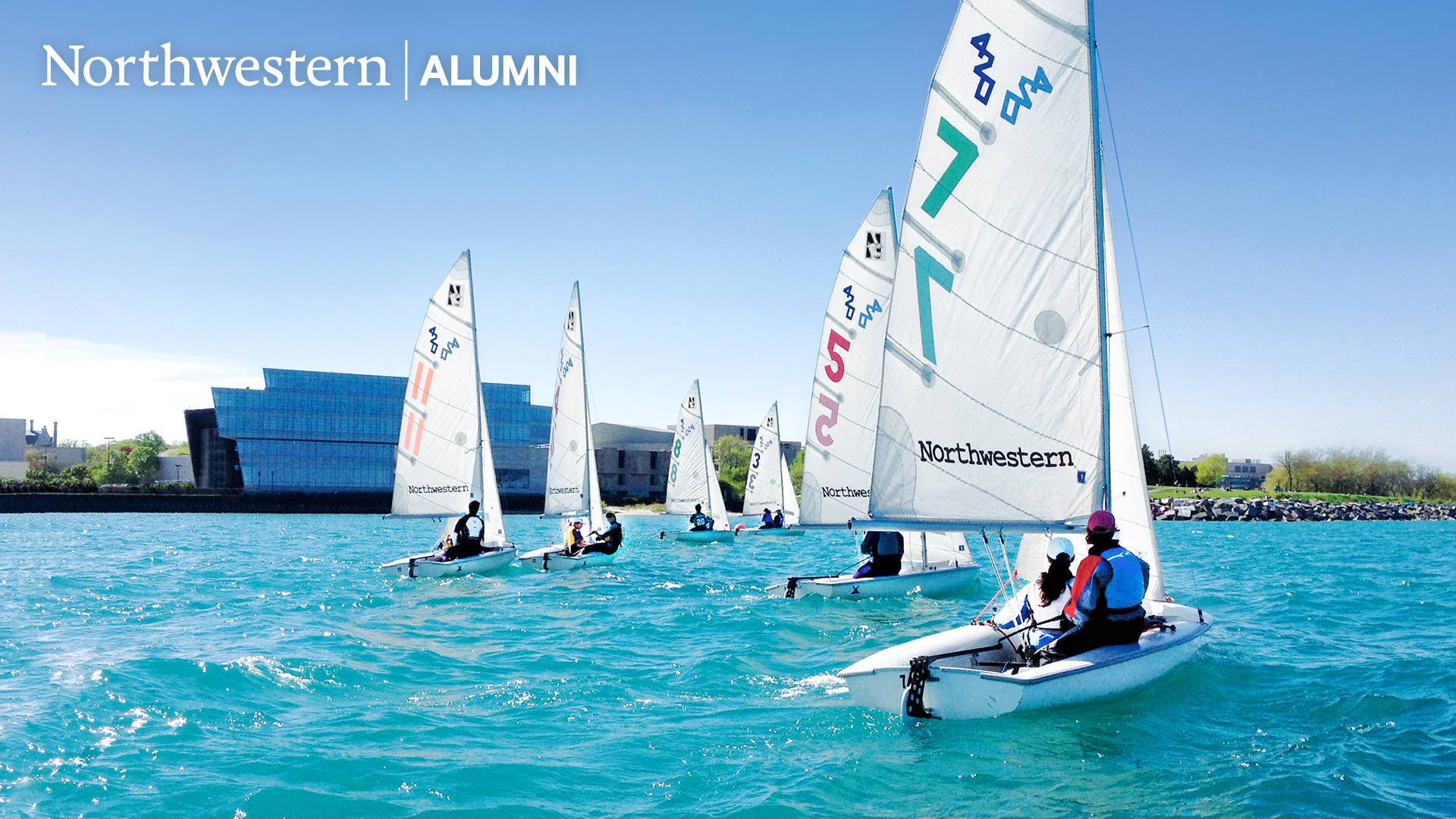 Northwestern University Sailing Boats Background