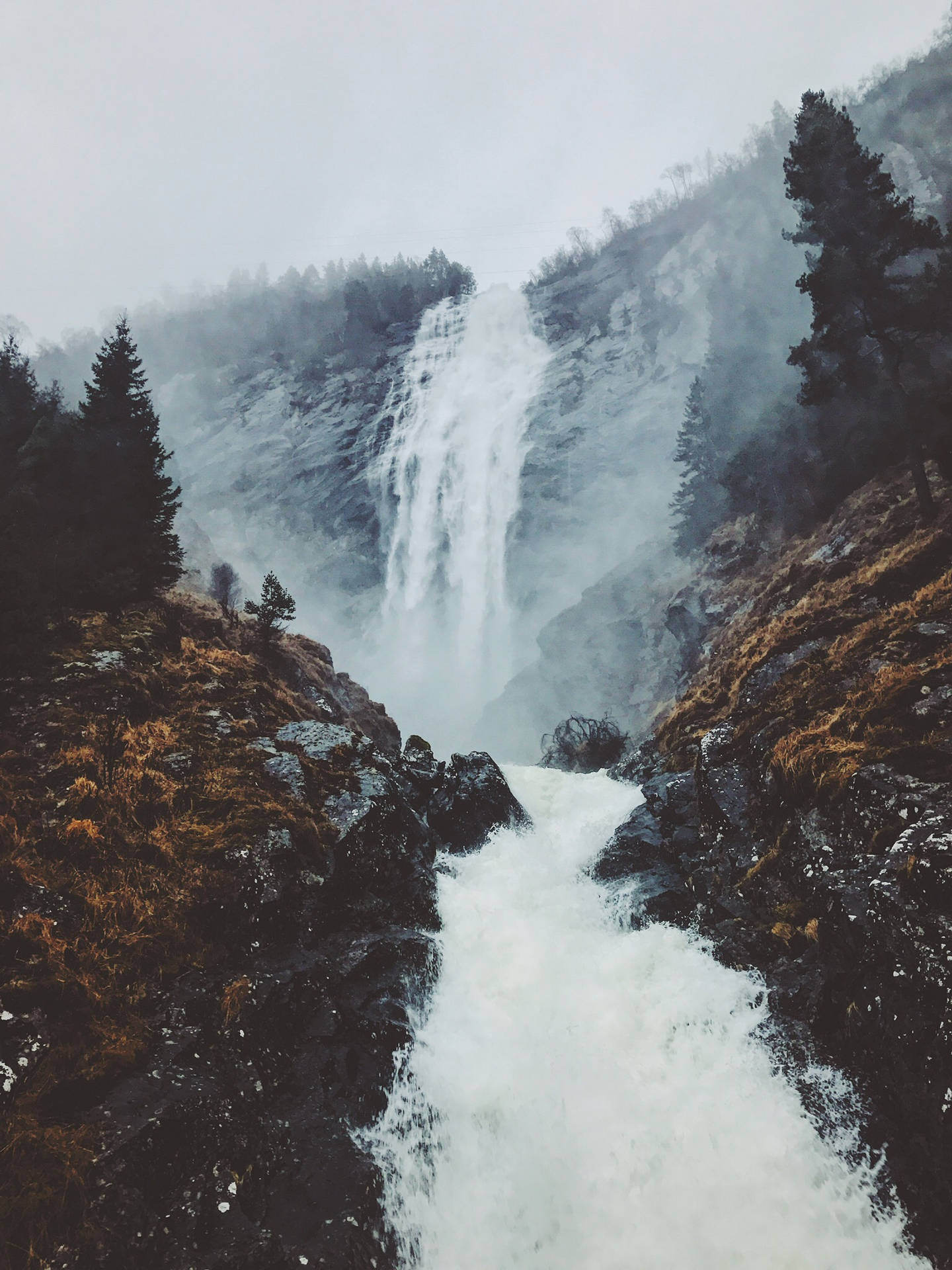 Norway Ænes Waterfall