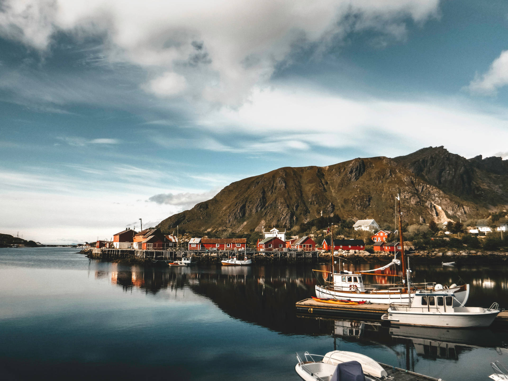 Norway Ballstad Fishing Village