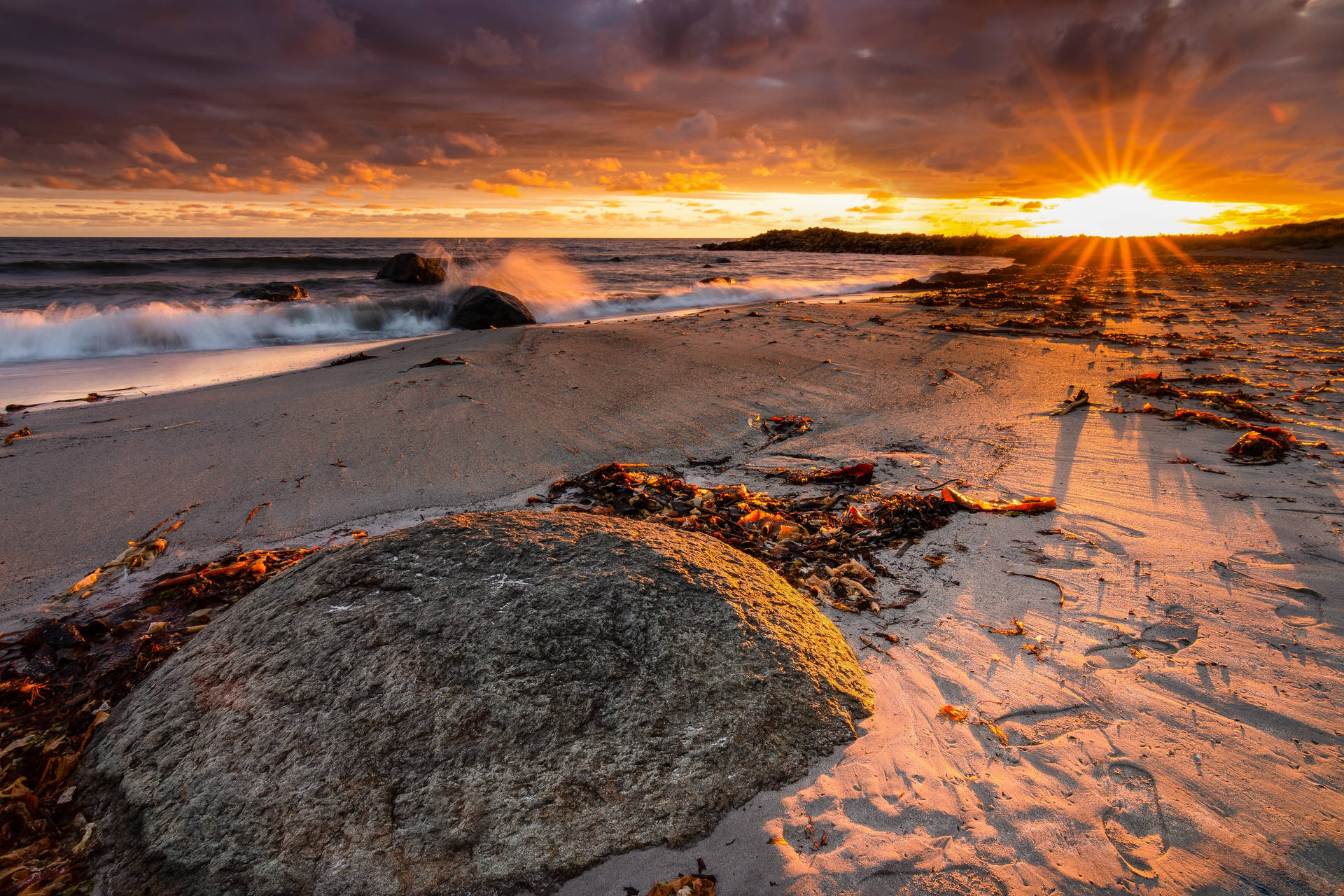 Norway Bergen Beach Background