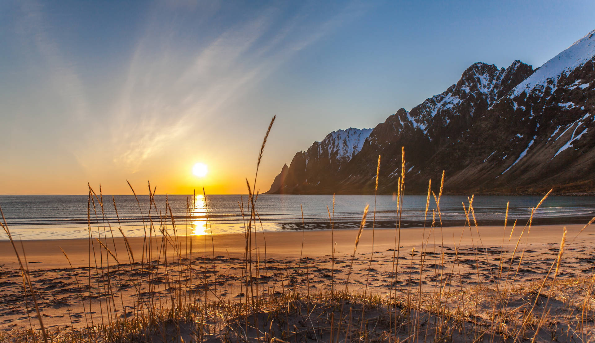 Norway Ersfjordbotn Midnight Sun