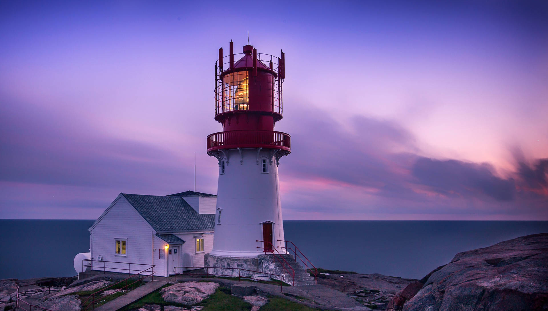 Norway Lindesnes Lighthouse Background