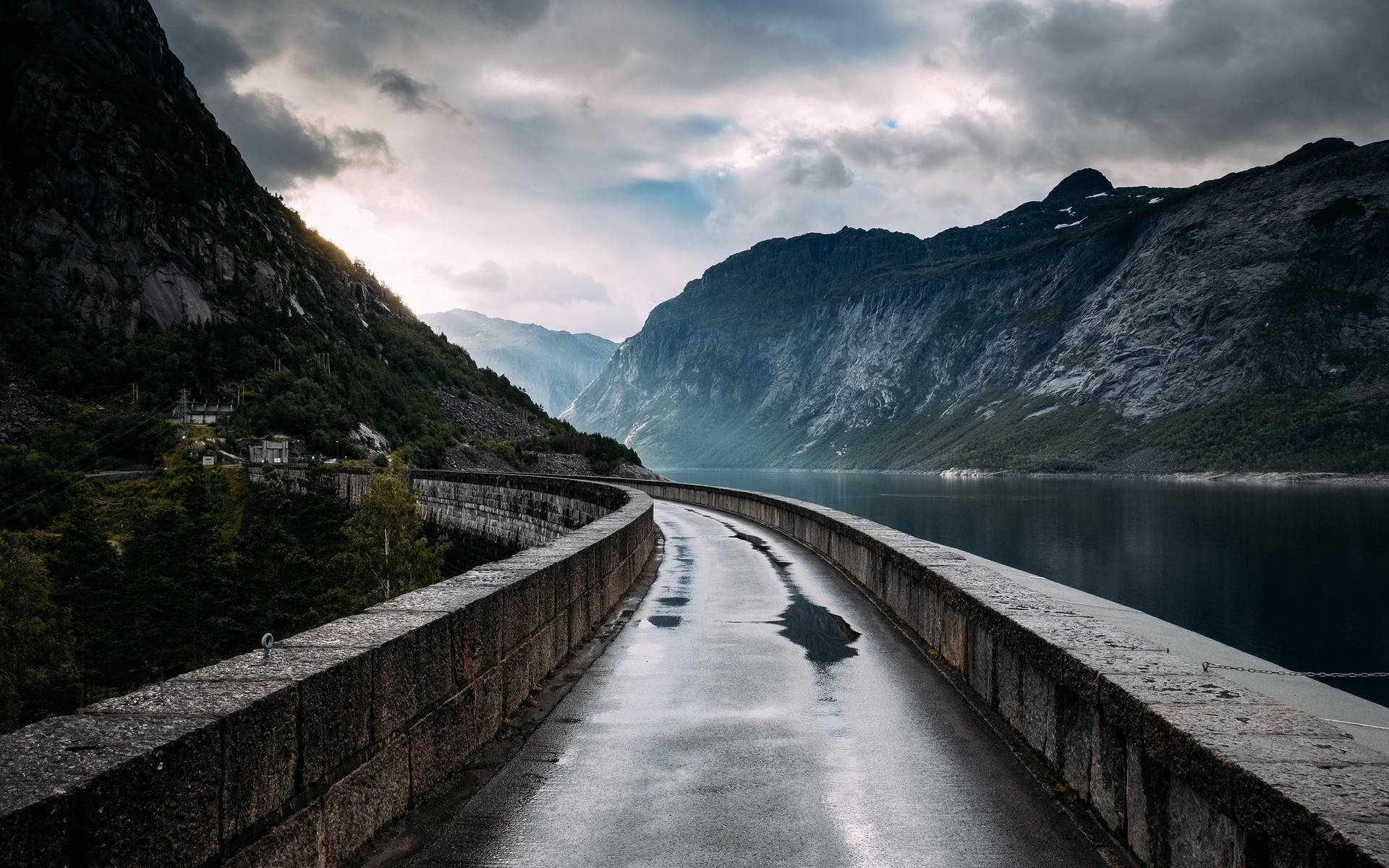 Norway Ringedals Dam Background