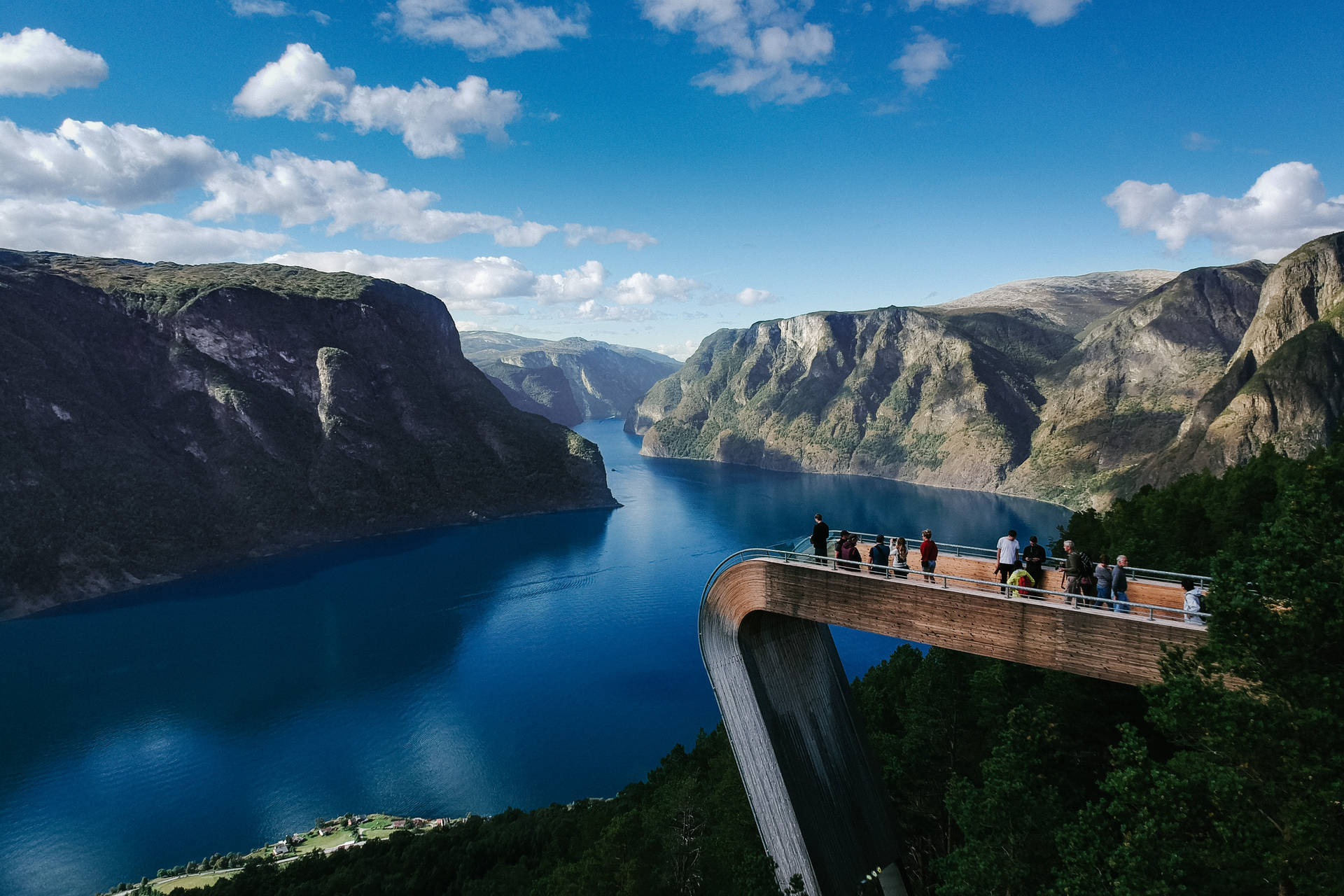 Norway Stegastein Viewpoint Background