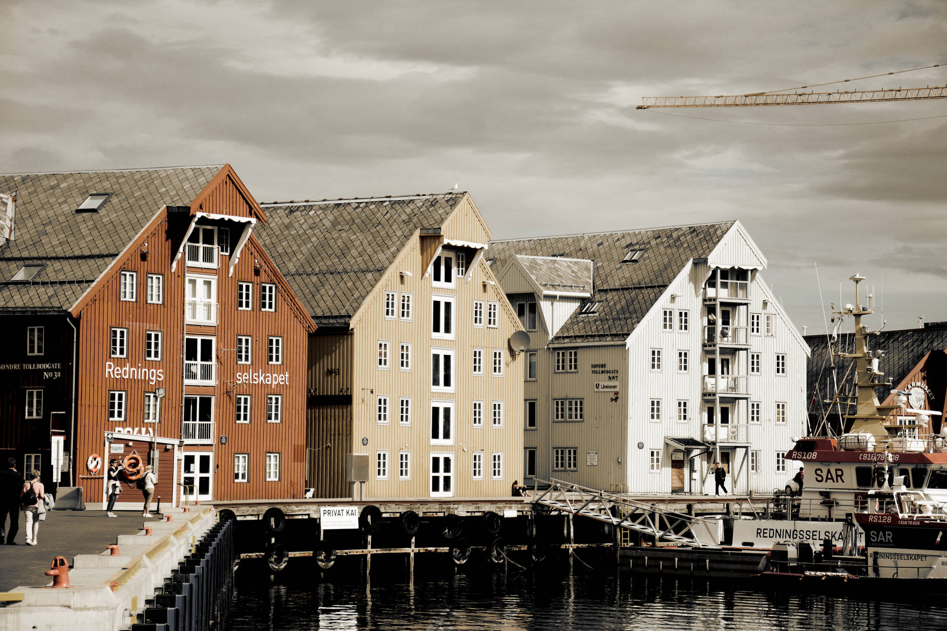 Norway Tromsø Iconic Houses Background