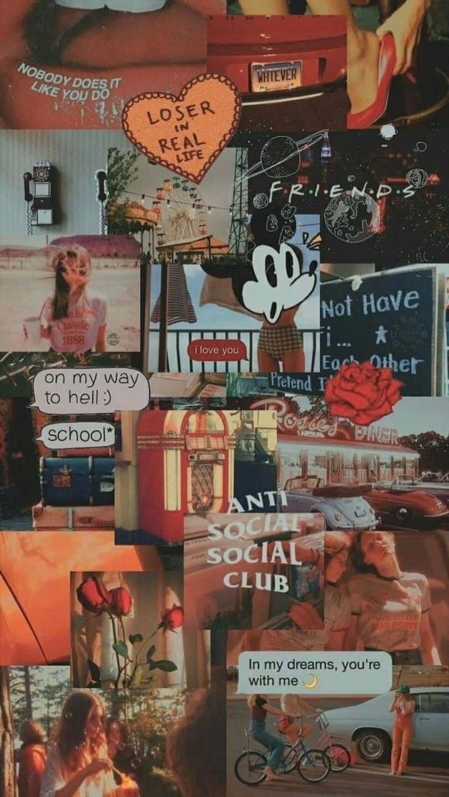 Nostalgic 90's Retro Aesthetic Wallpaper