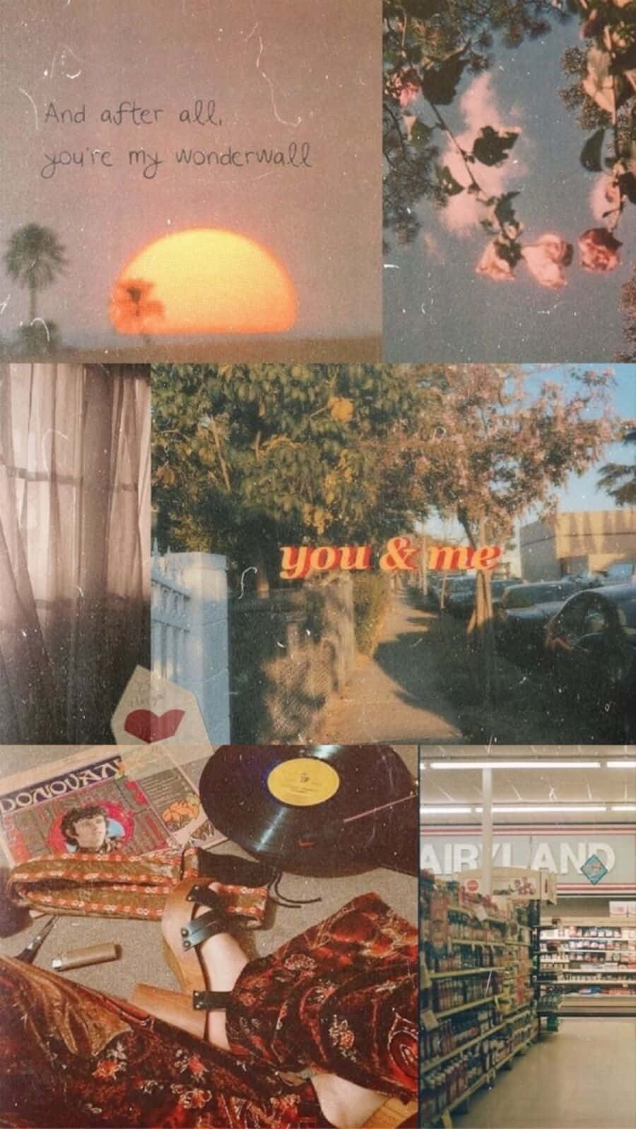 Nostalgic 90's Vibes With Vintage Retro Aesthetics Background