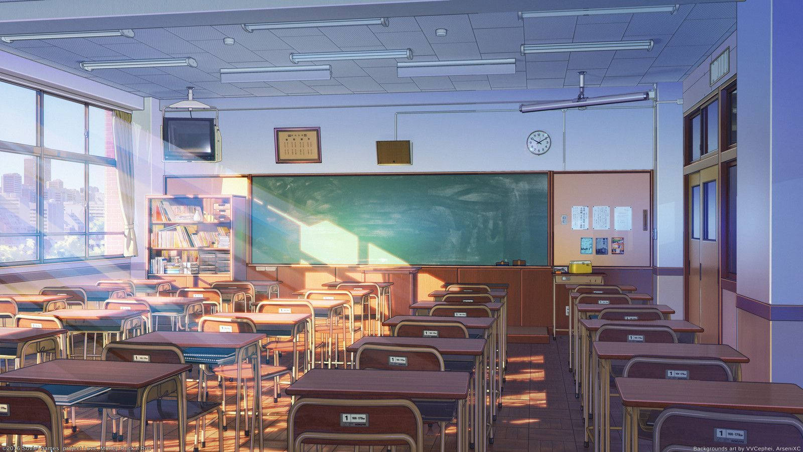 Nostalgic Anime Classroom